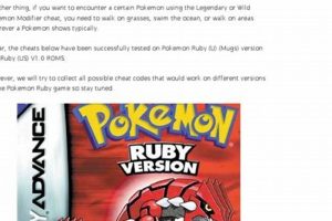 Unlock Pokemon Ruby: Codes, Cheats & Secrets! | Pokémon Guide & Updates – Latest News, Games, Cards, and Tips