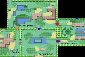Pokemon Leaf Green: Safari Zone Map +Rare Pokemon Guide | Pokémon Guide & Updates – Latest News, Games, Cards, and Tips