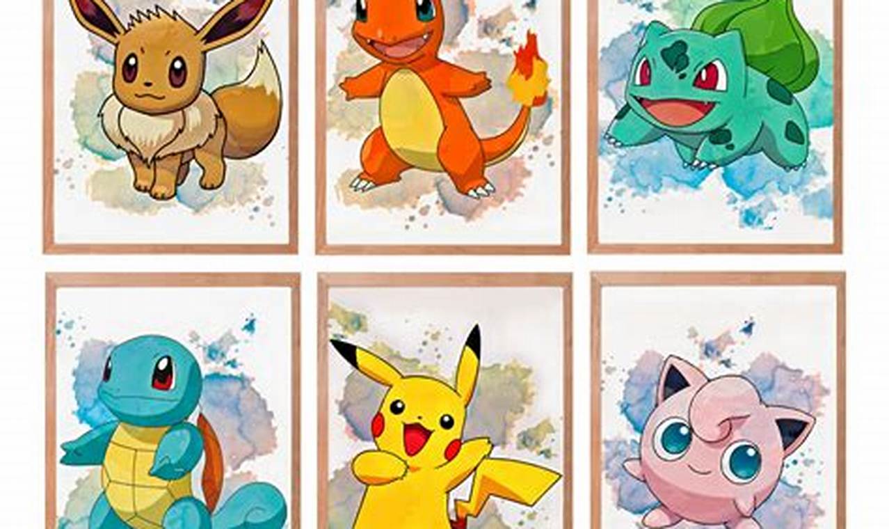 Level Up: Cool Pokemon Wall Art Decor for Fans! | Pokémon Guide & Updates – Latest News, Games, Cards, and Tips